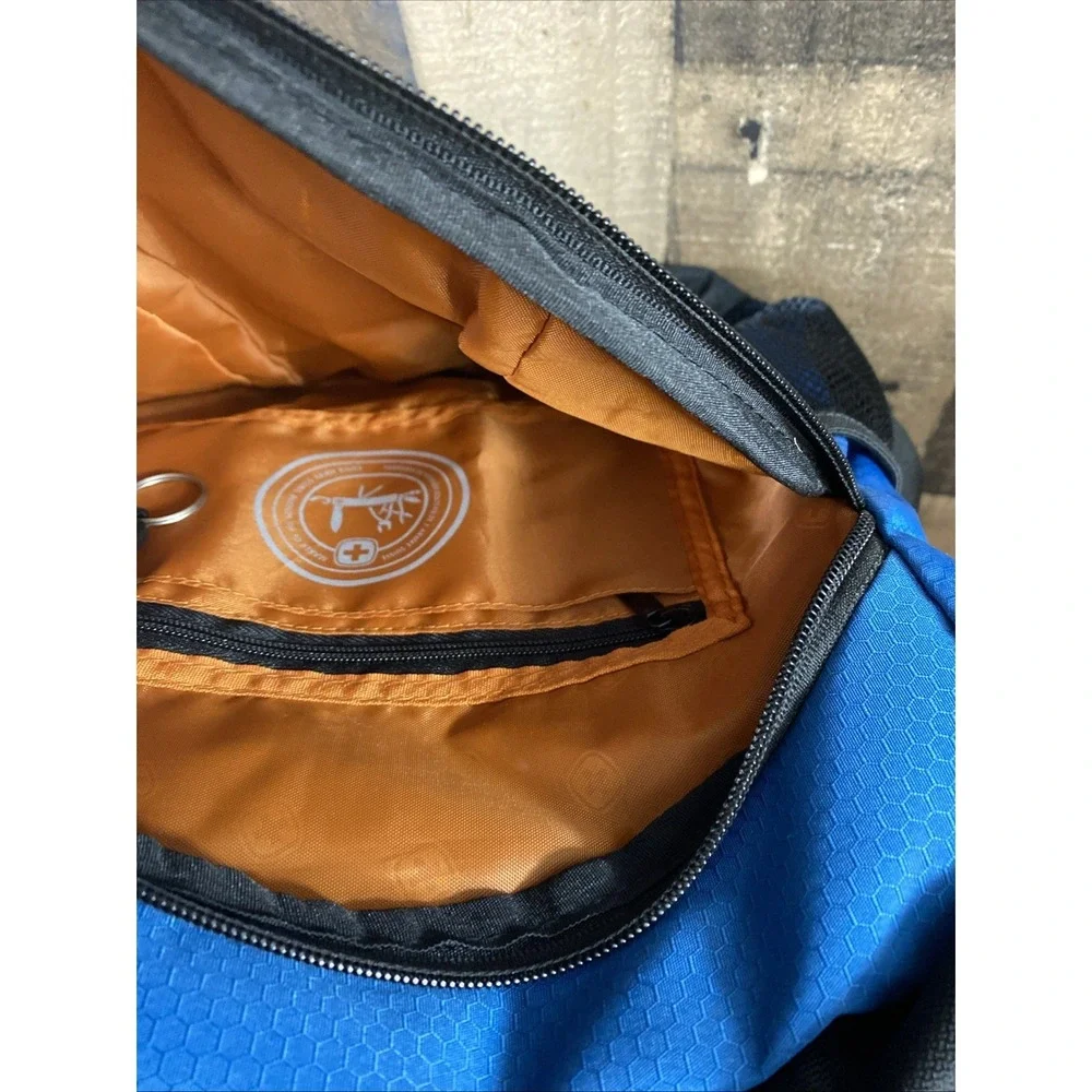 Swissgear Wenger Laptop Backpack Blue Black Travel Work School‎ Daypack Padded